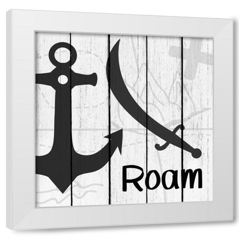 Roam 3 White Modern Wood Framed Art Print by Kimberly, Allen