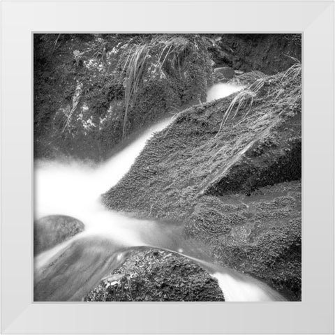 Over the Rocks 3 White Modern Wood Framed Art Print by Kimberly, Allen