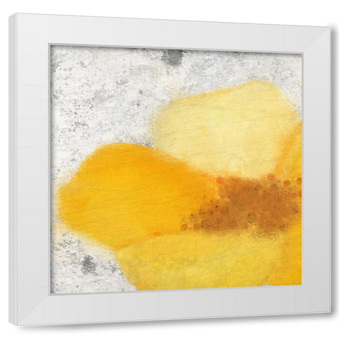 Blooming Yellow 2 White Modern Wood Framed Art Print by Kimberly, Allen
