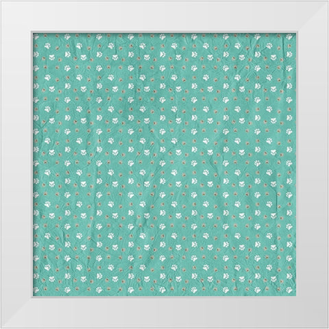Ruff Ruff Pattern 2 White Modern Wood Framed Art Print by Kimberly, Allen