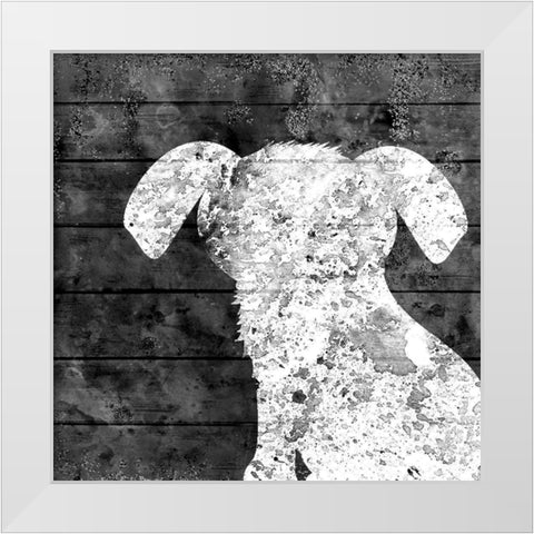 White Out 1 White Modern Wood Framed Art Print by Kimberly, Allen