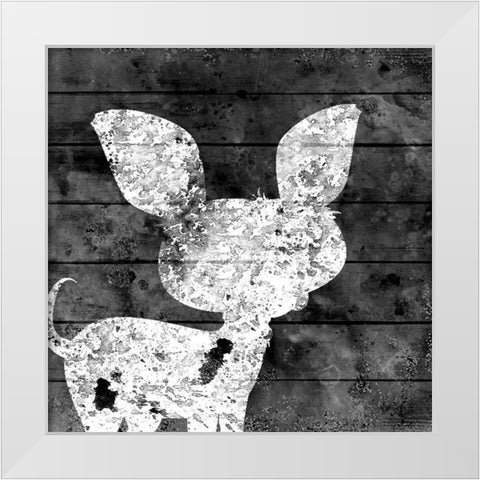 White Out 2 White Modern Wood Framed Art Print by Kimberly, Allen