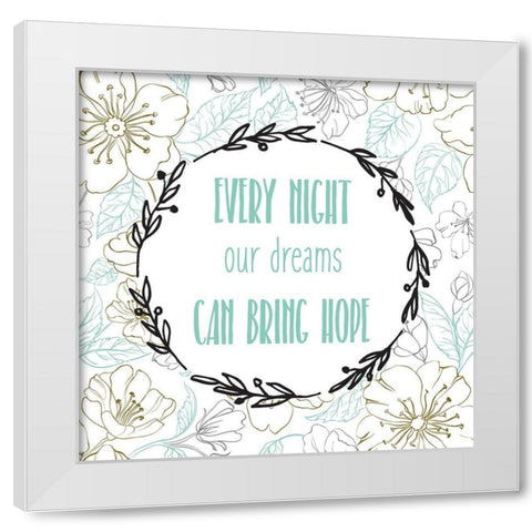 Beginnings 3 White Modern Wood Framed Art Print by Kimberly, Allen