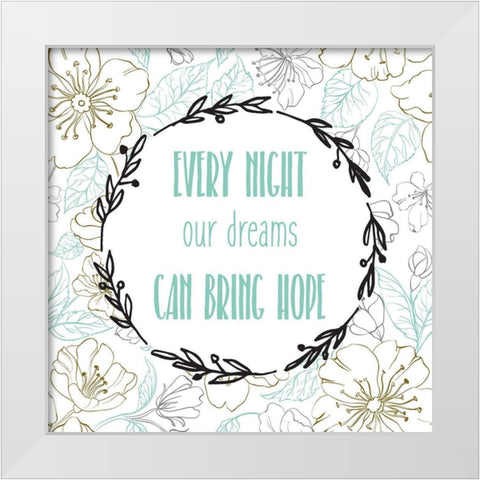 Beginnings 3 White Modern Wood Framed Art Print by Kimberly, Allen