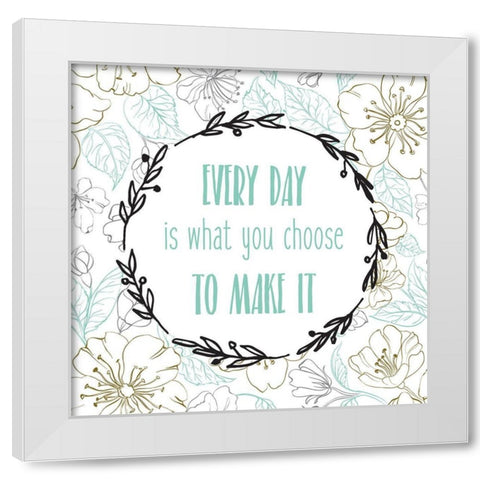 Beginnings 4 White Modern Wood Framed Art Print by Kimberly, Allen
