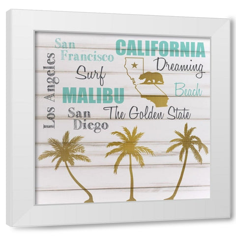 California White Modern Wood Framed Art Print by Kimberly, Allen