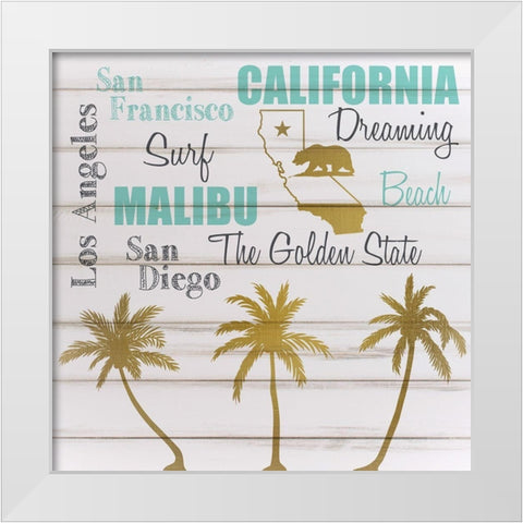 California White Modern Wood Framed Art Print by Kimberly, Allen