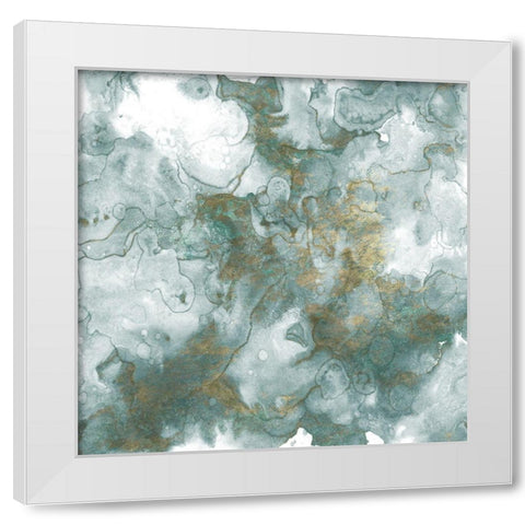 Mint Glory White Modern Wood Framed Art Print by Kimberly, Allen