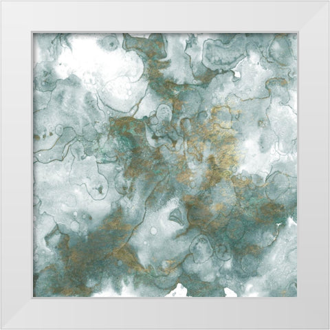 Mint Glory White Modern Wood Framed Art Print by Kimberly, Allen