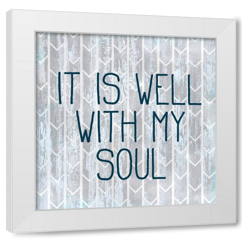 It is Well White Modern Wood Framed Art Print by Kimberly, Allen