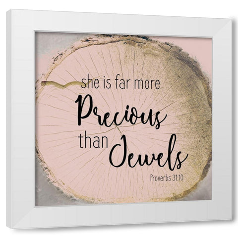 She Is 1 White Modern Wood Framed Art Print by Kimberly, Allen