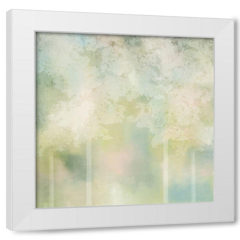 Spring Green 2 White Modern Wood Framed Art Print by Kimberly, Allen