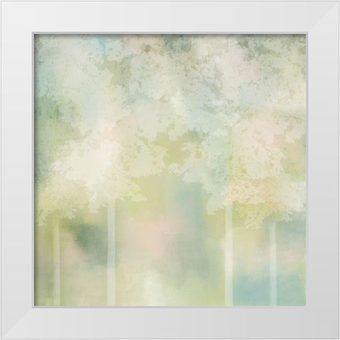 Spring Green 2 White Modern Wood Framed Art Print by Kimberly, Allen