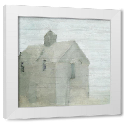Farmhouse White Modern Wood Framed Art Print by Kimberly, Allen