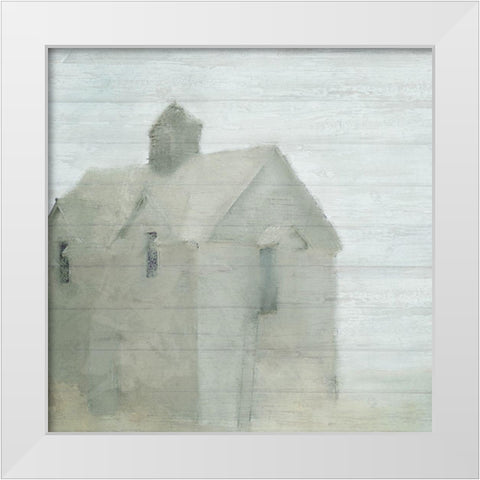 Farmhouse White Modern Wood Framed Art Print by Kimberly, Allen
