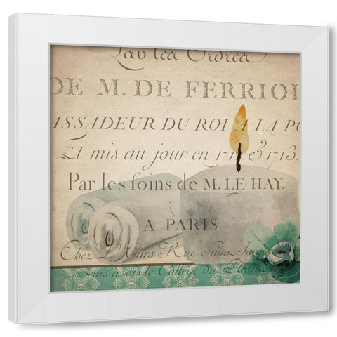 Spa Day 2 White Modern Wood Framed Art Print by Kimberly, Allen