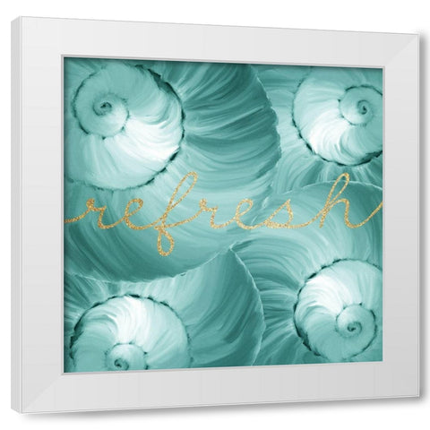 Refresh Spa 3 White Modern Wood Framed Art Print by Kimberly, Allen