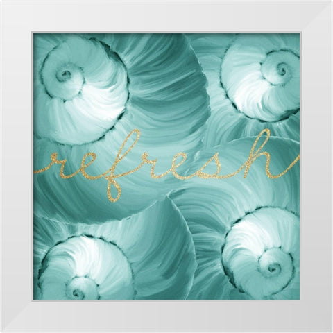 Refresh Spa 3 White Modern Wood Framed Art Print by Kimberly, Allen