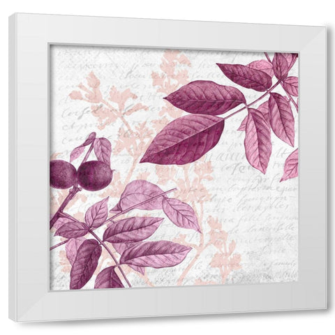 Jeweled Branches 1 White Modern Wood Framed Art Print by Kimberly, Allen