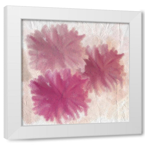 Pom Pom 1 White Modern Wood Framed Art Print by Kimberly, Allen