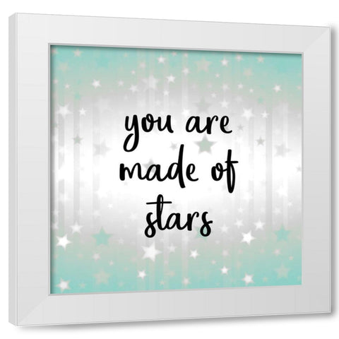 You are Made of Stars v2 White Modern Wood Framed Art Print by Kimberly, Allen