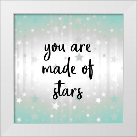 You are Made of Stars v2 White Modern Wood Framed Art Print by Kimberly, Allen