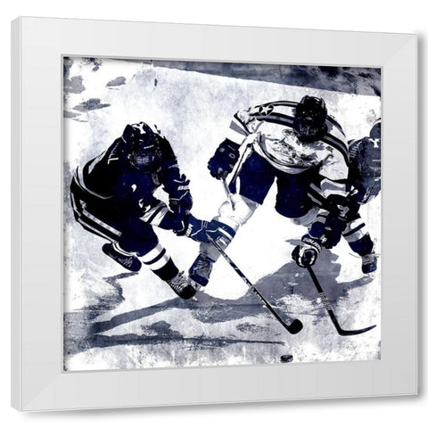 In Motion 2 White Modern Wood Framed Art Print by Kimberly, Allen