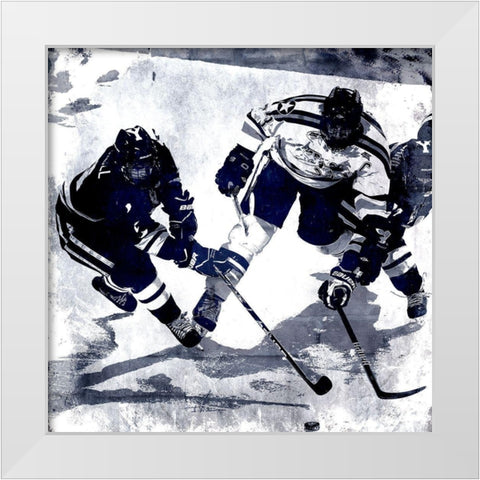 In Motion 2 White Modern Wood Framed Art Print by Kimberly, Allen