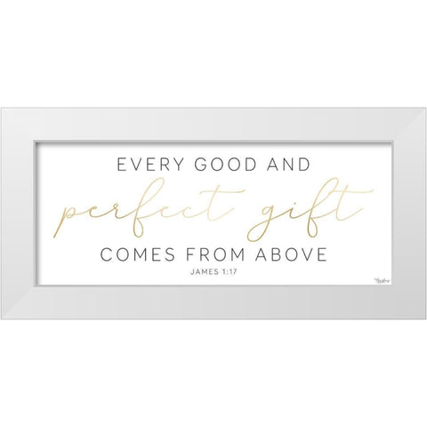 Perfect Gift White Modern Wood Framed Art Print by Louise, Gigi