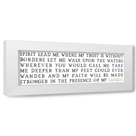 Savior White Modern Wood Framed Art Print by Louise, Gigi