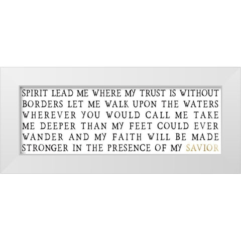 Savior White Modern Wood Framed Art Print by Louise, Gigi
