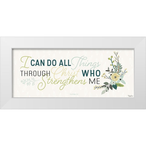 All Things White Modern Wood Framed Art Print by Louise, Gigi