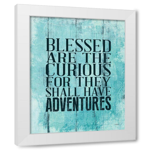 Blessed Adventures White Modern Wood Framed Art Print by Louise, Gigi