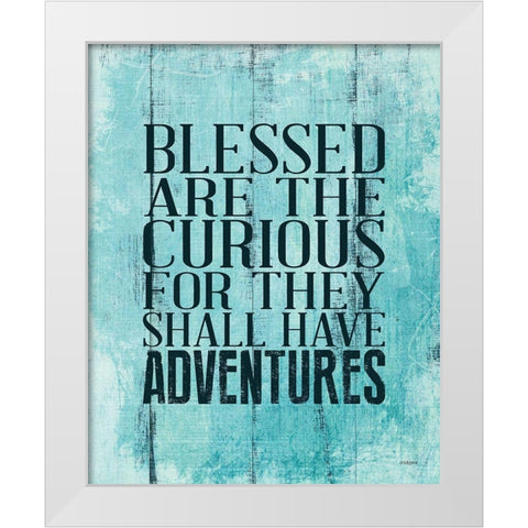 Blessed Adventures White Modern Wood Framed Art Print by Louise, Gigi