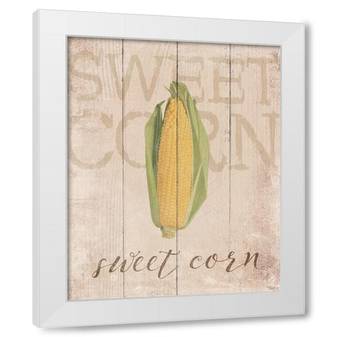 Sweet Corn White Modern Wood Framed Art Print by Louise, Gigi