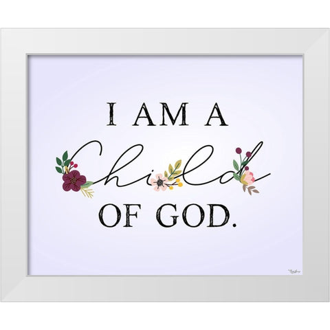Child of God White Modern Wood Framed Art Print by Louise, Gigi