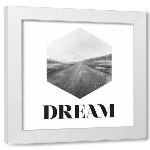 Dream White Modern Wood Framed Art Print by Louise, Gigi