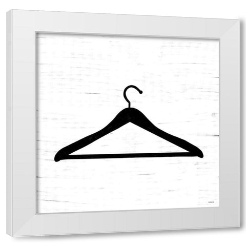 Hanger White Modern Wood Framed Art Print by Louise, Gigi