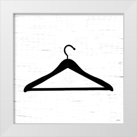 Hanger White Modern Wood Framed Art Print by Louise, Gigi