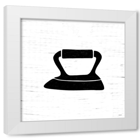 Iron White Modern Wood Framed Art Print by Louise, Gigi
