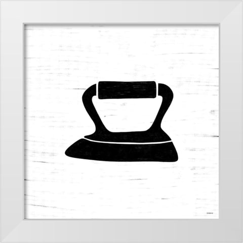 Iron White Modern Wood Framed Art Print by Louise, Gigi