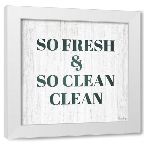 So Fresh White Modern Wood Framed Art Print by Louise, Gigi