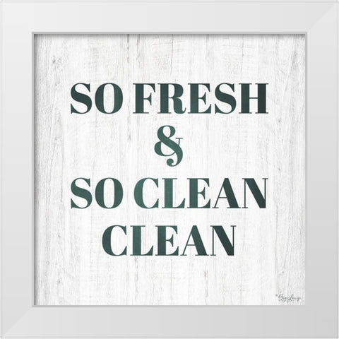 So Fresh White Modern Wood Framed Art Print by Louise, Gigi