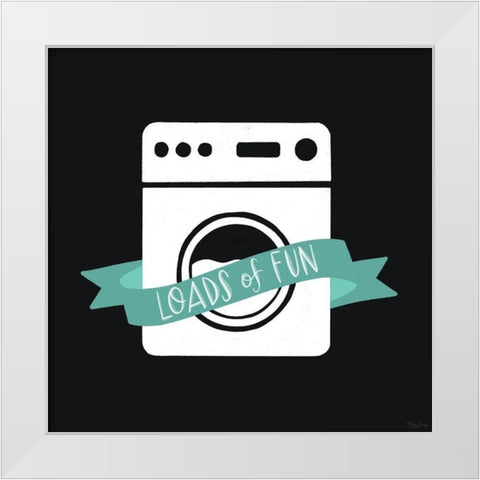Loads Fun White Modern Wood Framed Art Print by Louise, Gigi