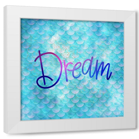 Dream Mermaid White Modern Wood Framed Art Print by Louise, Gigi