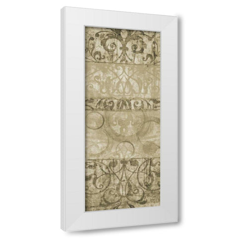 One Tone II White Modern Wood Framed Art Print by Emery, Kristin