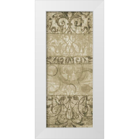 One Tone II White Modern Wood Framed Art Print by Emery, Kristin