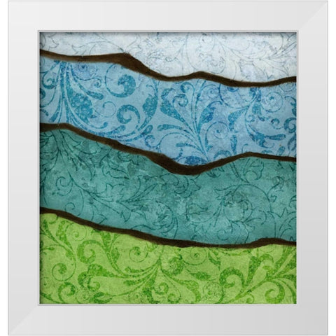 River I White Modern Wood Framed Art Print by Emery, Kristin