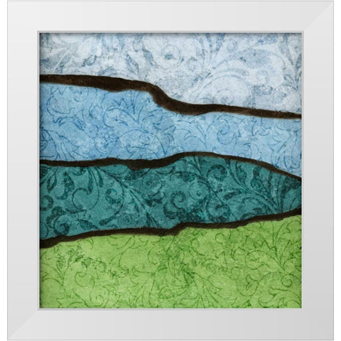 River II White Modern Wood Framed Art Print by Emery, Kristin