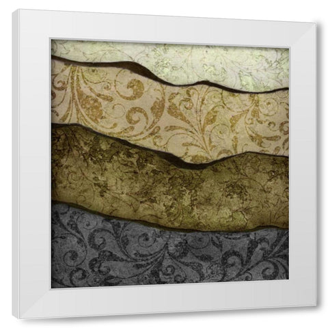 River Earth Cool I White Modern Wood Framed Art Print by Emery, Kristin
